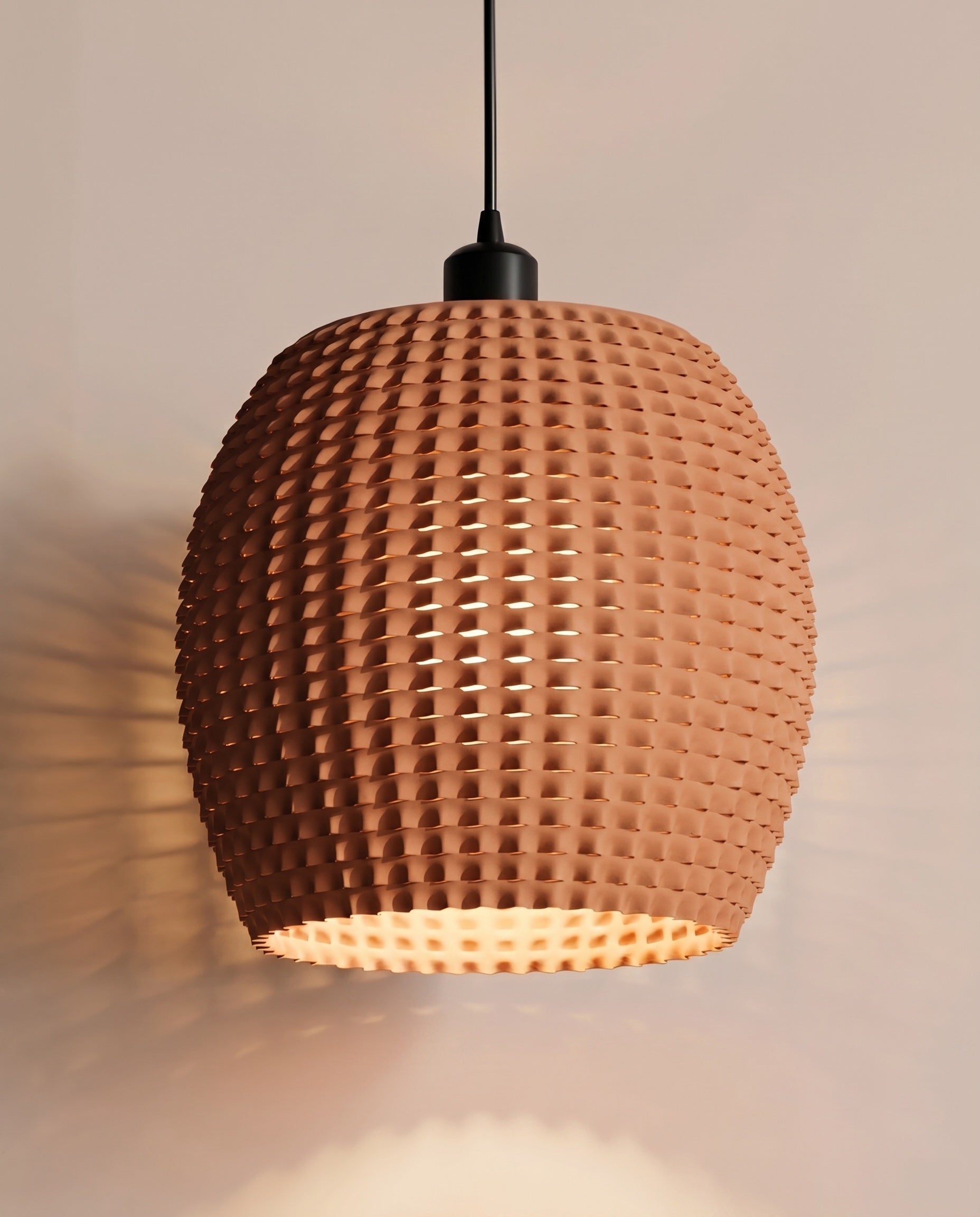 Lámpara Panal Terracota 1