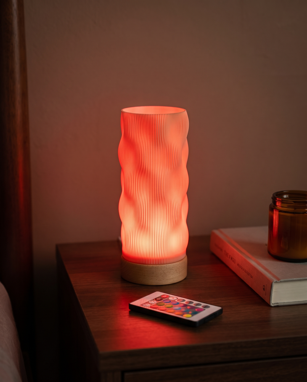 Lámpara Bruma en luz roja con el control remoto RGB